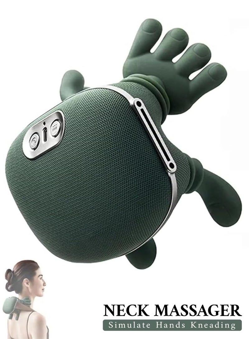 Smart Neck and Shoulder Massager – Wireless Deep Tissue 4D Kneading Massage Device with Heat & 3-Speed Adjustment | Portable Muscle Relaxation Massager for Pain Relief, Home, Office & Travel Use - Image 1