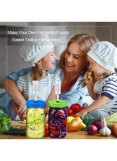 يا إلهي 3-قطعة Airlock عبوة 2 مع 2-#6 سدادة و 2 حلقات ، مجموعة تخمير Kombucha التخمير ، Carboy Airlock FDA ترقية الشفافية  - Image 3