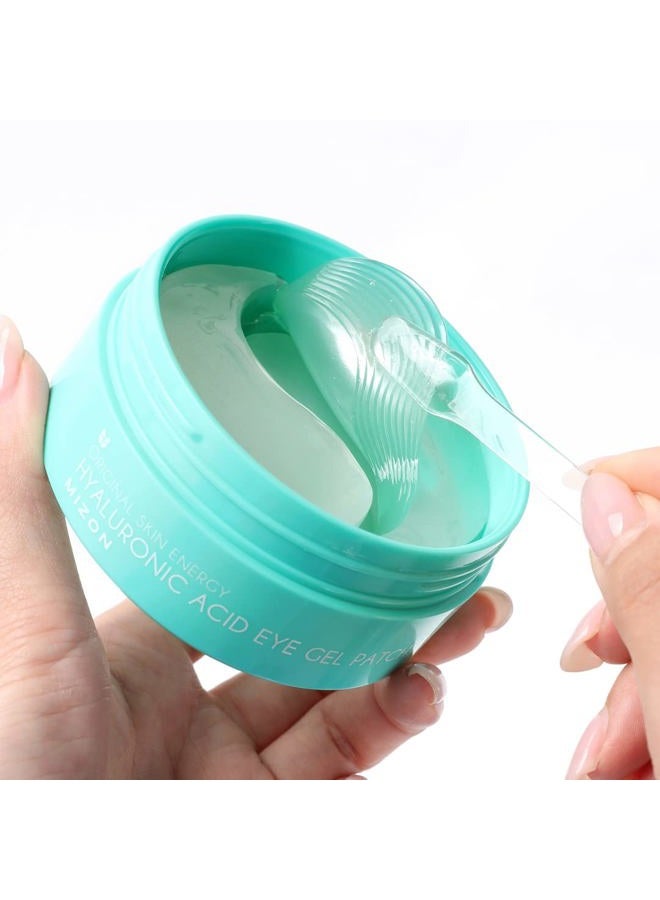 MIZON Hyaluronic Eye Gel Patch with Triple Hyaluronic Acid and Seaweed Extracts for Deep Hydration, Plumping, and Soothing – 60pcs – Improves Dryness and Smooth Texture - Image 4