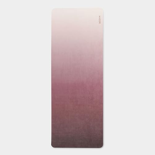 WeGym Yoga Mat, 4mm Cushioned Exercise Mat for Yoga, Pilates, Home Workouts - Anti Slip Polyester Suede Mat with Carrying Strap, Blush Ombre - Image 2