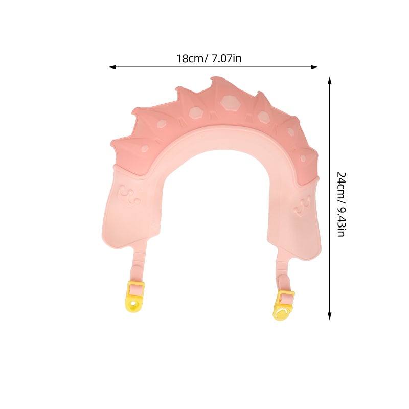 2pcs Baby Shower Cap Baby Bath Hat Shield Toddler Shower Visor Silicone Shower Hat For Baby - Image 5