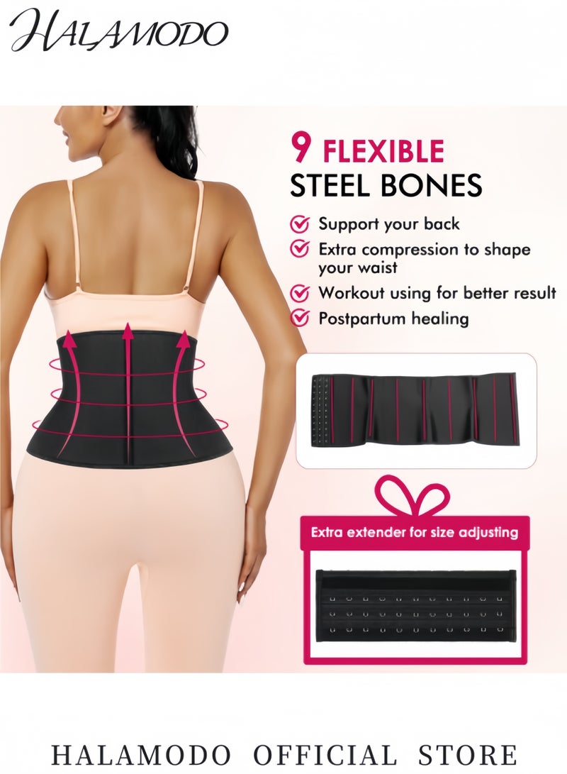 هالامودو مشد الخصر النسائي، مشد الجسم، مشد الخصر مع عظام فولاذية، مشد الخصر تحت الصدر من اللاتكس، مشد رياضي على شكل ساعة رملية، مشكل الجسم - Image 4