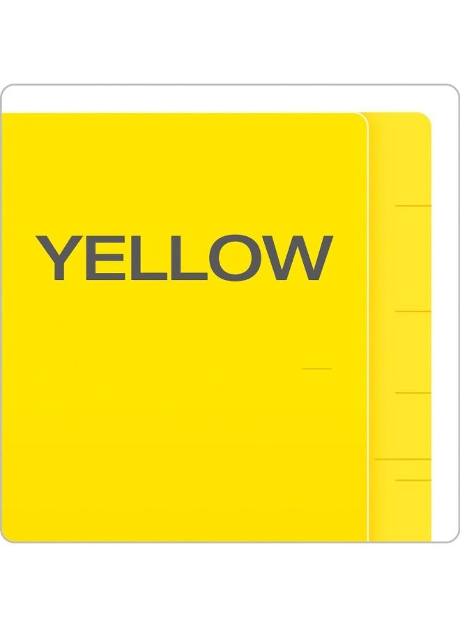 Pendaflex Colour End Tab Folders, Full Tab, Letter Size, Yellow, 100 per Box (H110DY) - Image 5