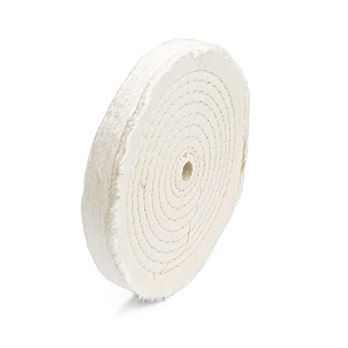 ENKAY - 8" Extra Thick Spiral Sewn Buffing Wheel (80 Ply) - Image 1
