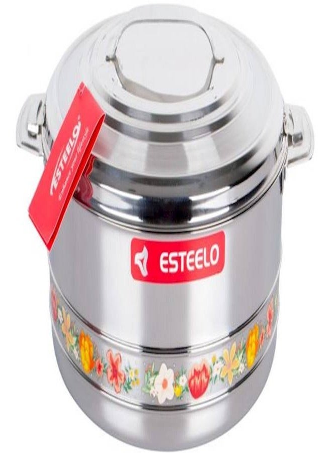 Esteelo Set of steel food containers, 3 pieces, Multiple sizes - Image 5