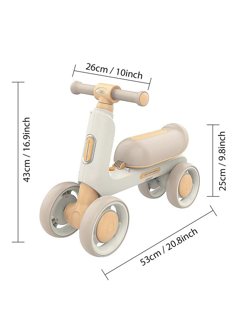 MaBaby Baby Balance Bike for 1-3 Years, Kids Bike 4-wheel with Adjustable Seat, Indoor Outdoor Toddlers Riding Toys  - Image 4
