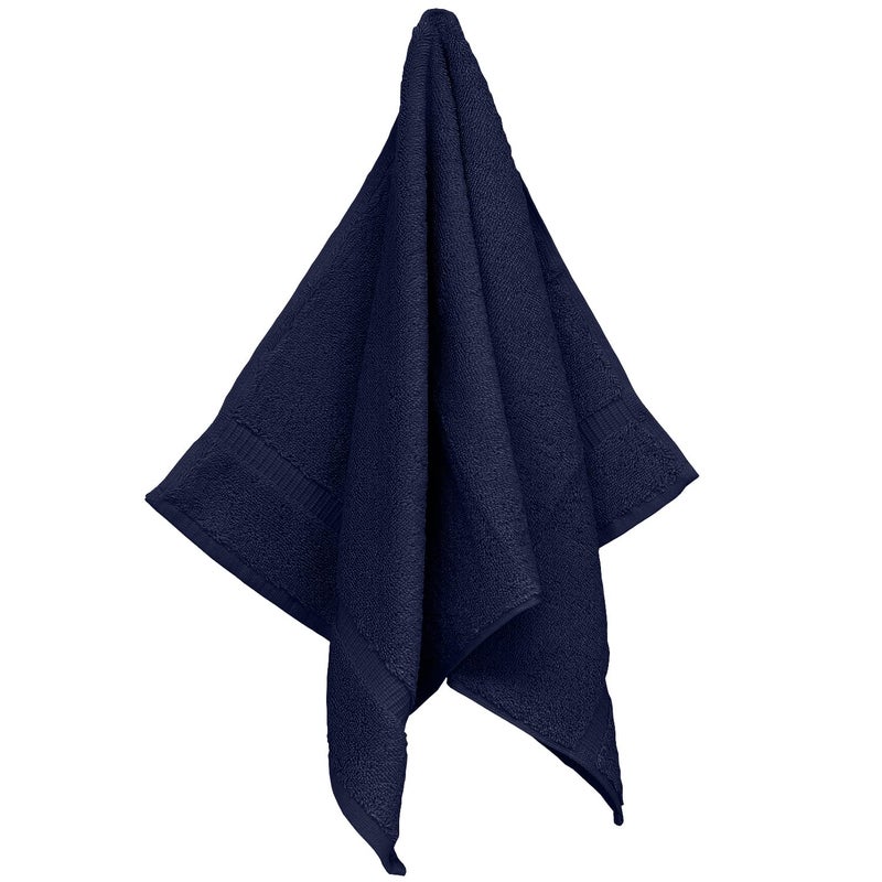 BC BARE COTTON Monogrammed Hand Towel, Navy, 16 x 30 Inches - Set of 2, Extra Absorbent 100% Turkish Cotton, Soft Terry Finish, Personalized Gift - Image 3