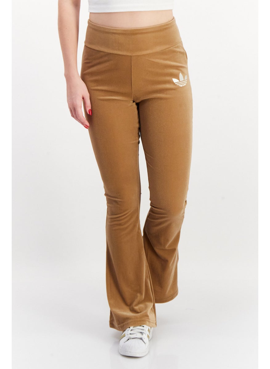 adidas Originals Women Sportswear Fit Flare Outdoor Leggings, Light Brown  - Image 1