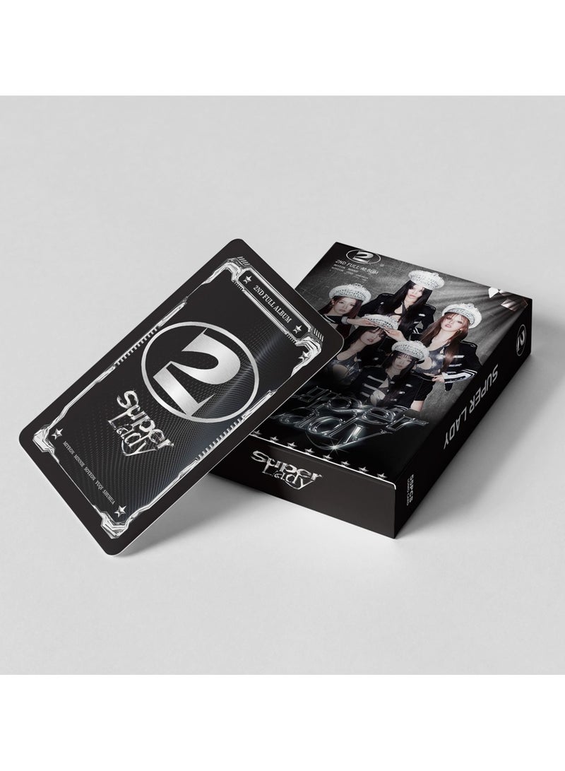 55Pcs (G) I-dle SuperLady LOMO Cards 2ND Album Mini Card PhotoCards K-POP Merch Gidle I SWAY Collectors WorldTour Season Greetings 2025 PhotoAlbum - Image 4