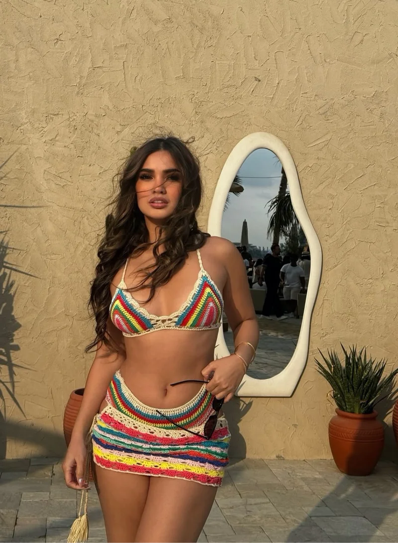 Itty Bitty Kinis Rainbow Crochet Set