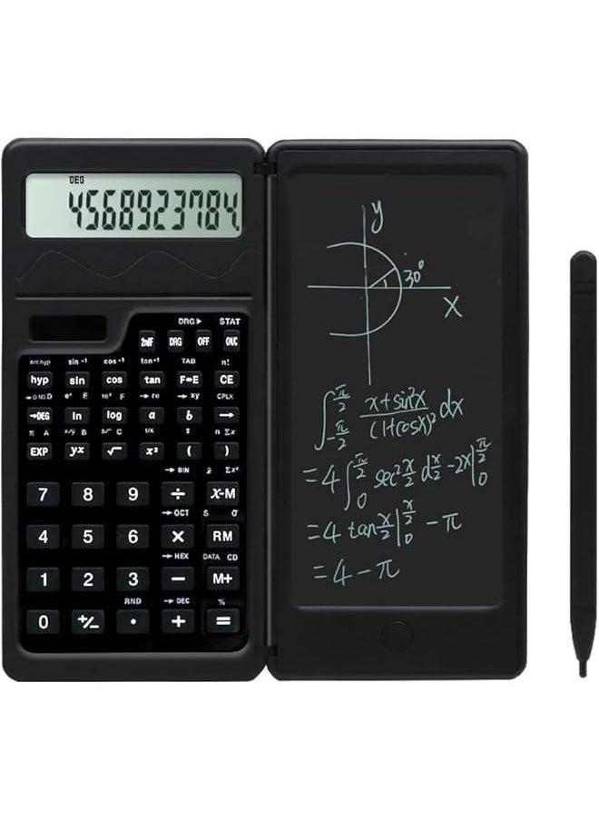 HOOKOR Solar Scientific Calculators, Scientific Calculator with Notepad, Large 10-Digit Display Screen, Perfect Supplies for Students, teacher, engineer.  - Image 1