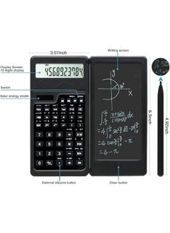 HOOKOR Solar Scientific Calculators, Scientific Calculator with Notepad, Large 10-Digit Display Screen, Perfect Supplies for Students, teacher, engineer.  - Image 4