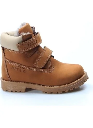 Fast Step Leather & Fur Unisex Kids Worker Boots 006KPA1001