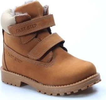فاست ستيب Leather & Fur Unisex Kids Worker Boots 006KPA1001