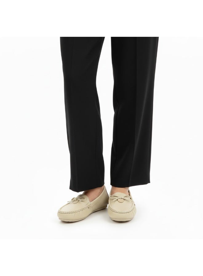 حذاء لوفر نسائي أنيق بكعب مسطّح – نعل عالي الجودة مضاد للانزلاق – متوفر بألوان ومقاسات متعددة - Image 1