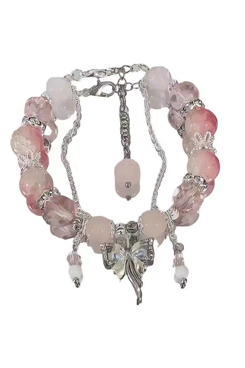 Goolsky Bowknot Crystal Bracelet for Women – Cute Girly Hand Chain | Sweet Gift for Girls & BFF  - Image 3