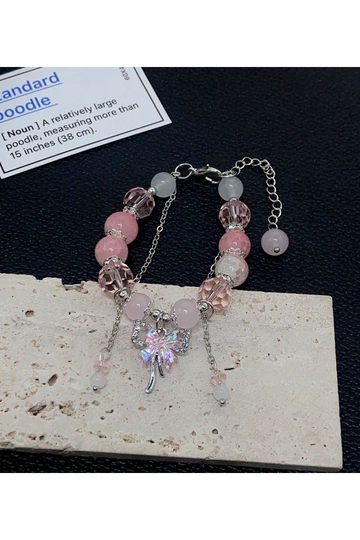Goolsky Bowknot Crystal Bracelet for Women – Cute Girly Hand Chain | Sweet Gift for Girls & BFF  - Image 5