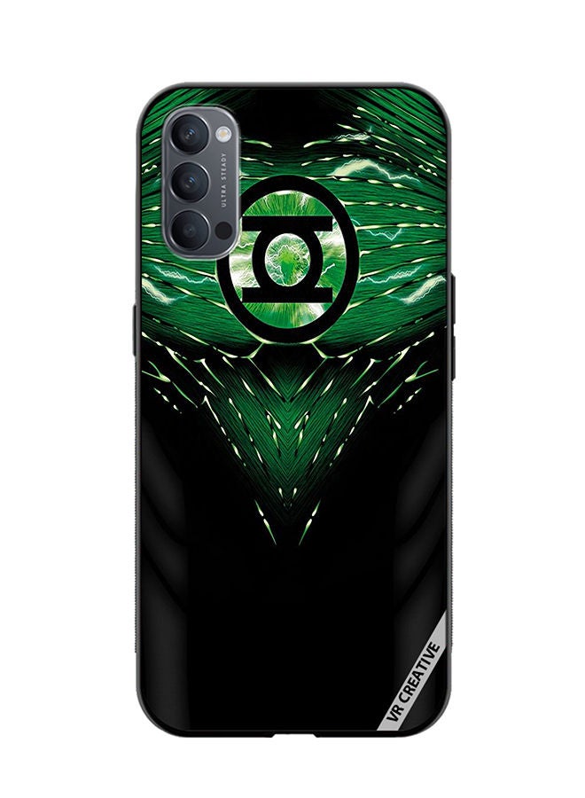 VR CREATIVE Protective Case Cover For Oppo Reno4 Pro 5G Jack Kirby Green Lanterns Art Design Multicolour - Image 1