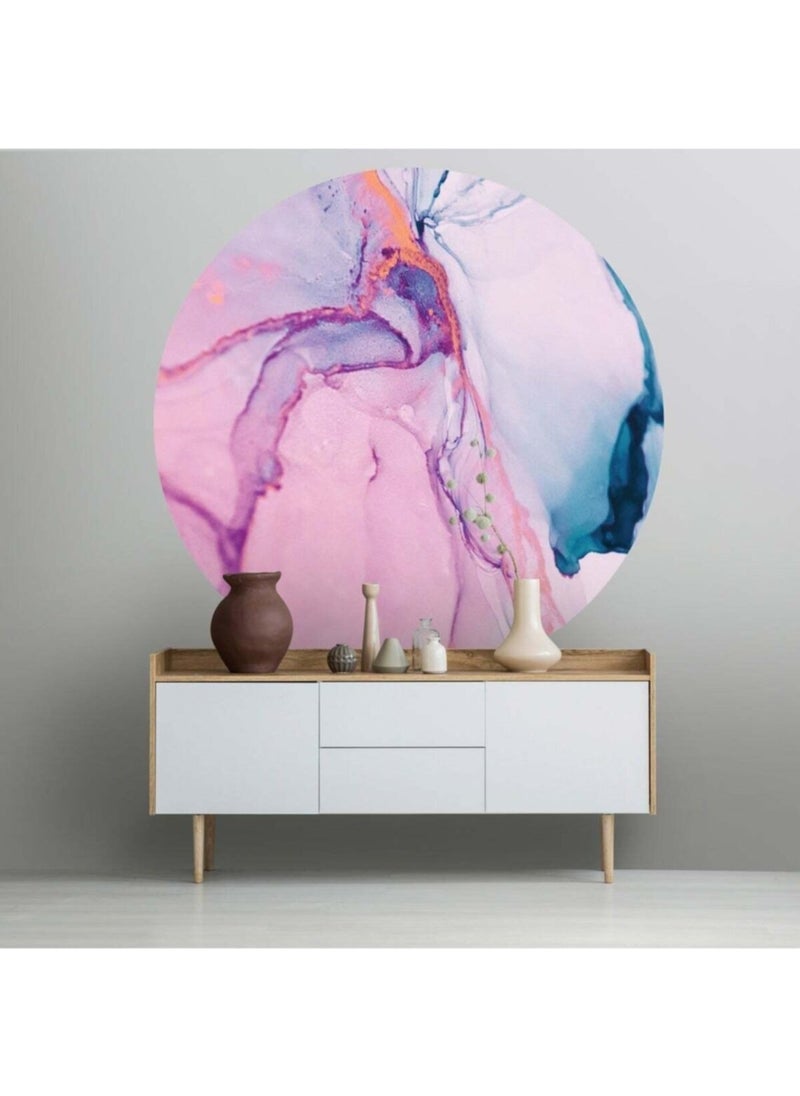 Kt Grup Pink-Blue Bohemian Pastel Wall Sticker  - Image 1