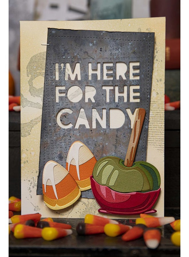 Sizzix Thinlits Die Set 9PK Bold Text Halloween by Tim Holtz | 665995 | Chapter 3 2022, Multicolor, One Size - Image 5