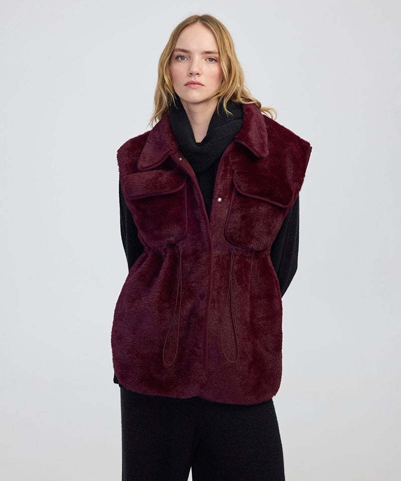 Ipekyol Faux Fur Vest - Image 1