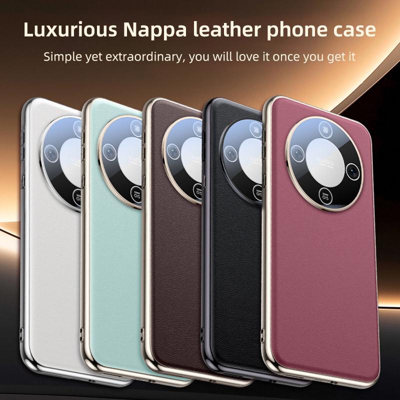 erorex For Honor X70 5G  Feel Leather Texture Cooling Phone Case(Brown) - Image 2