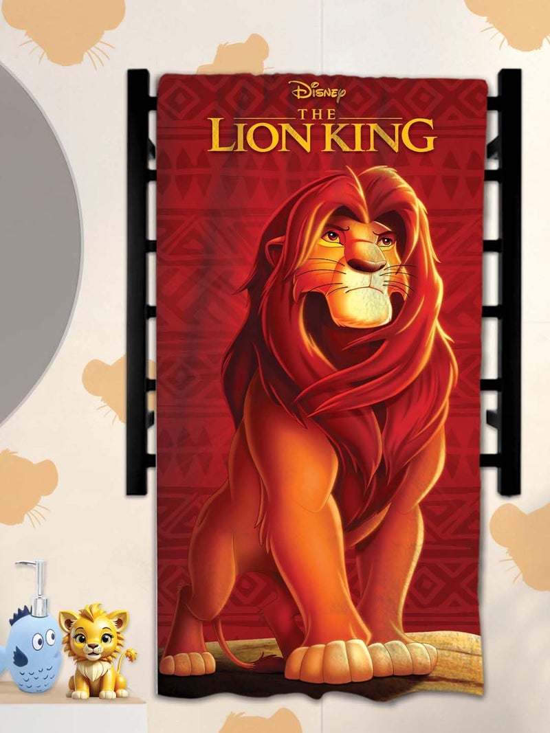 Athom Living Disney Lion King Kids Bath Towel, Super Absorbent, Attractive Print for Kids. - Image 2