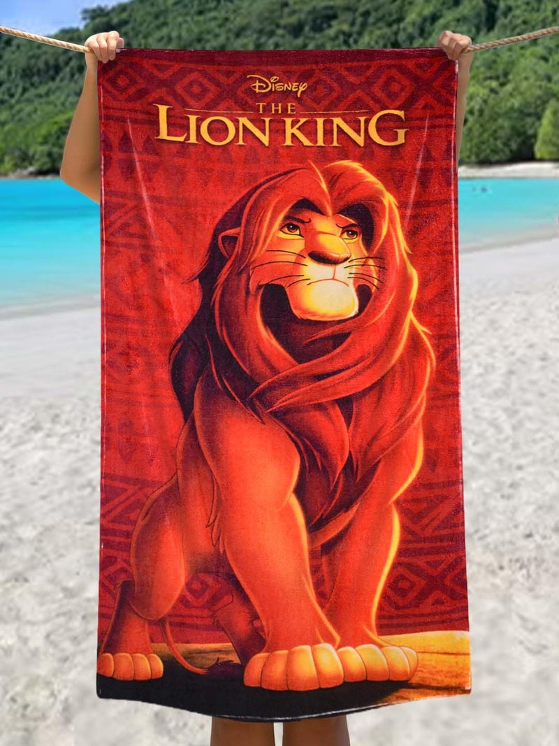 Athom Living Disney Lion King Kids Bath Towel, Super Absorbent, Attractive Print for Kids. - Image 1