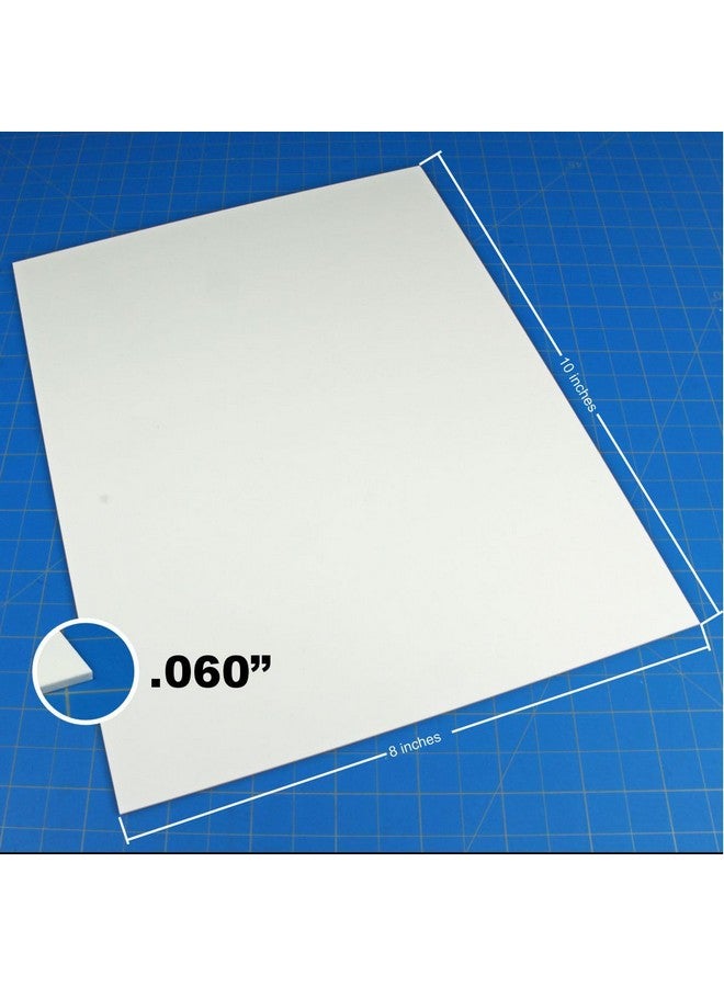 LITKO 8x10-inch Polystyrene Flexible Craft Sheets | Plasticard | Styrene Plastic Sheets | Modeling | Crafting | Scratch Building | Displays | White (.060 Inch - 4 Pack) - Image 2