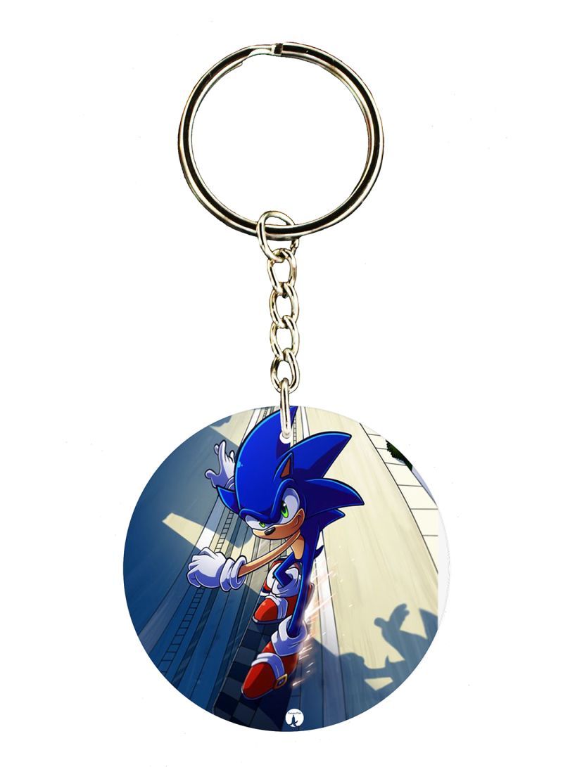 Sonic Printed Keychain