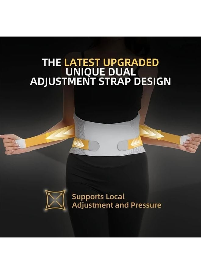 Breathable High Elasticity Compression Waist Support Belt Adjustable Lumbar For Men Women Size S - Image 5