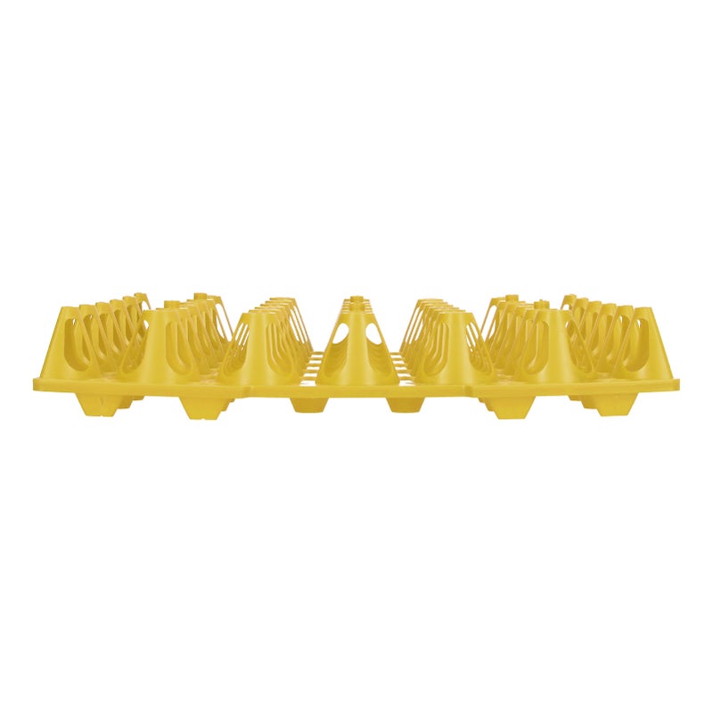 5PCS Plastic Egg Flats 30 Cell Egg Crates Holder Tray for Storage Transportation Home Farm SuppliesYellow - Image 5