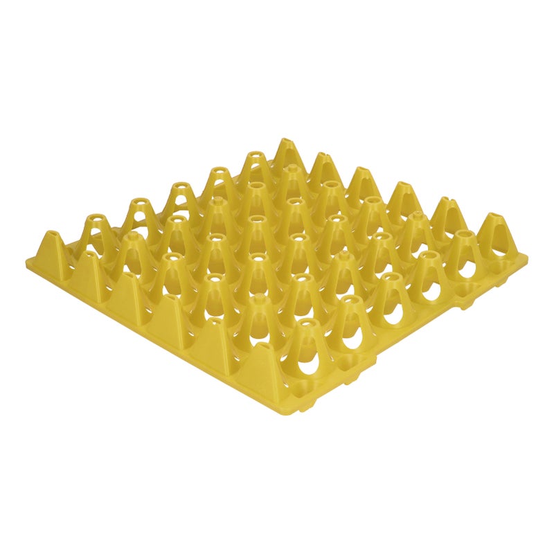 5PCS Plastic Egg Flats 30 Cell Egg Crates Holder Tray for Storage Transportation Home Farm SuppliesYellow - Image 2