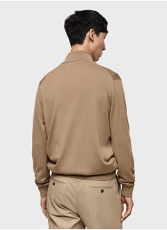 Mango Man Willyp Half Zip Through Pull Over Sweater  - Image 2