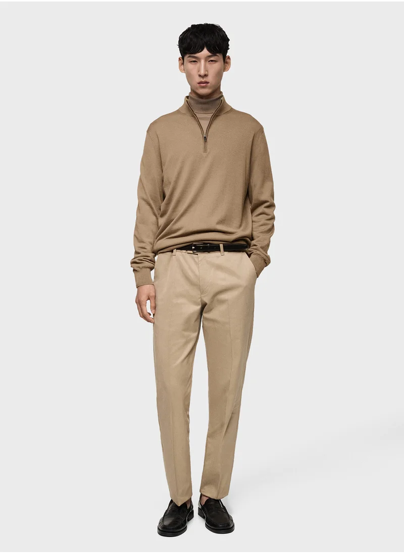 Mango Man Willyp Half Zip Through Pull Over Sweater