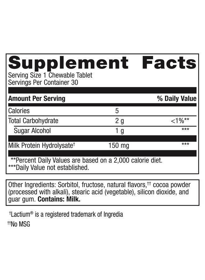 Metagenics NuSera - Relaxation & Calming Supplement with Lactium* - Offers Stress Support* - Chocolate Flavored, 30 Chewable Tablets - Image 2