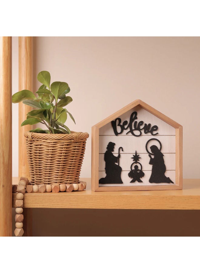Words Co. Holy Home Nativity Wooden Decor - Image 2