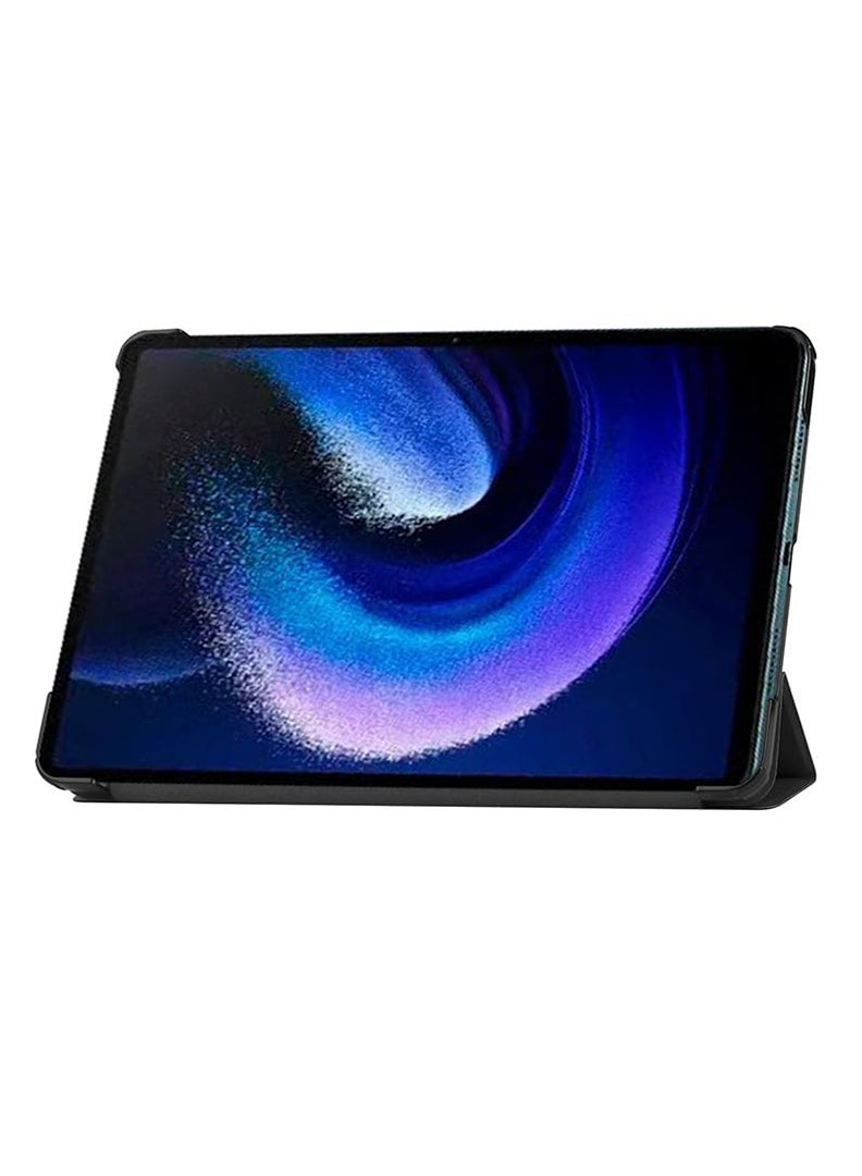 Theodor حافظة واقية قابلة للطي لجهاز Xiaomi Pad 6 - Pad 6 Pro مع قاعدة ثلاثية للوقوف مع خاصية الاستيقاظ التلقائي والنوم وحماية من الصدمات - Image 3