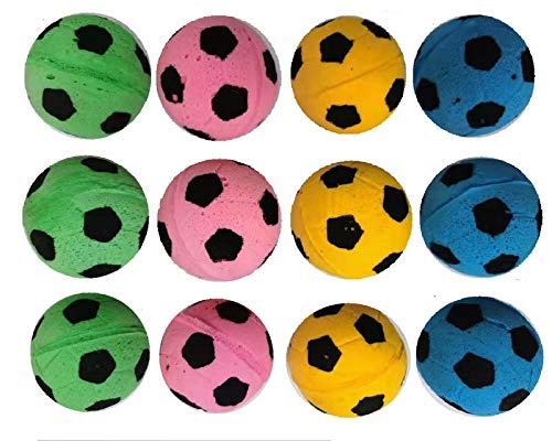 SHUYUE Foam Soccer Balls Cat Toys Balls Cat Toys 12pcs - Image 1