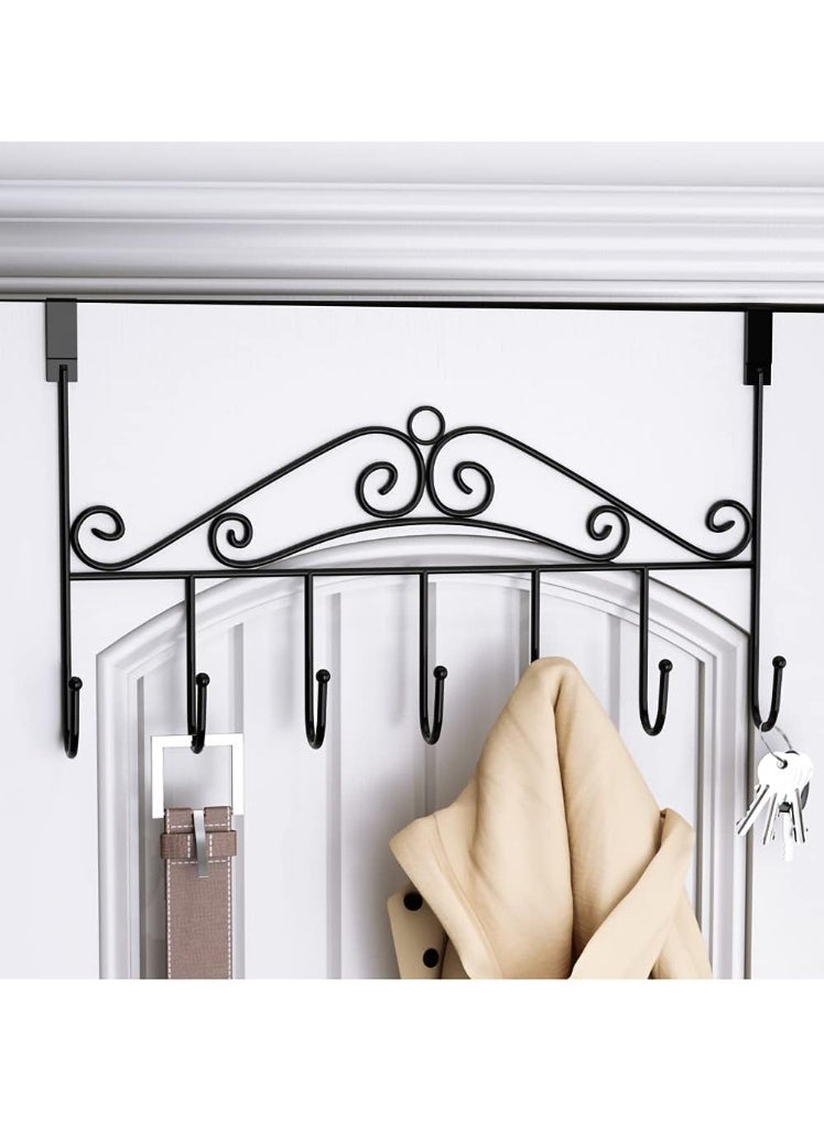 Bukela Over The Door Hook, Over Door Hanger for Coat, Towel, Bag, Robe (1 Pack, Black) - Image 3