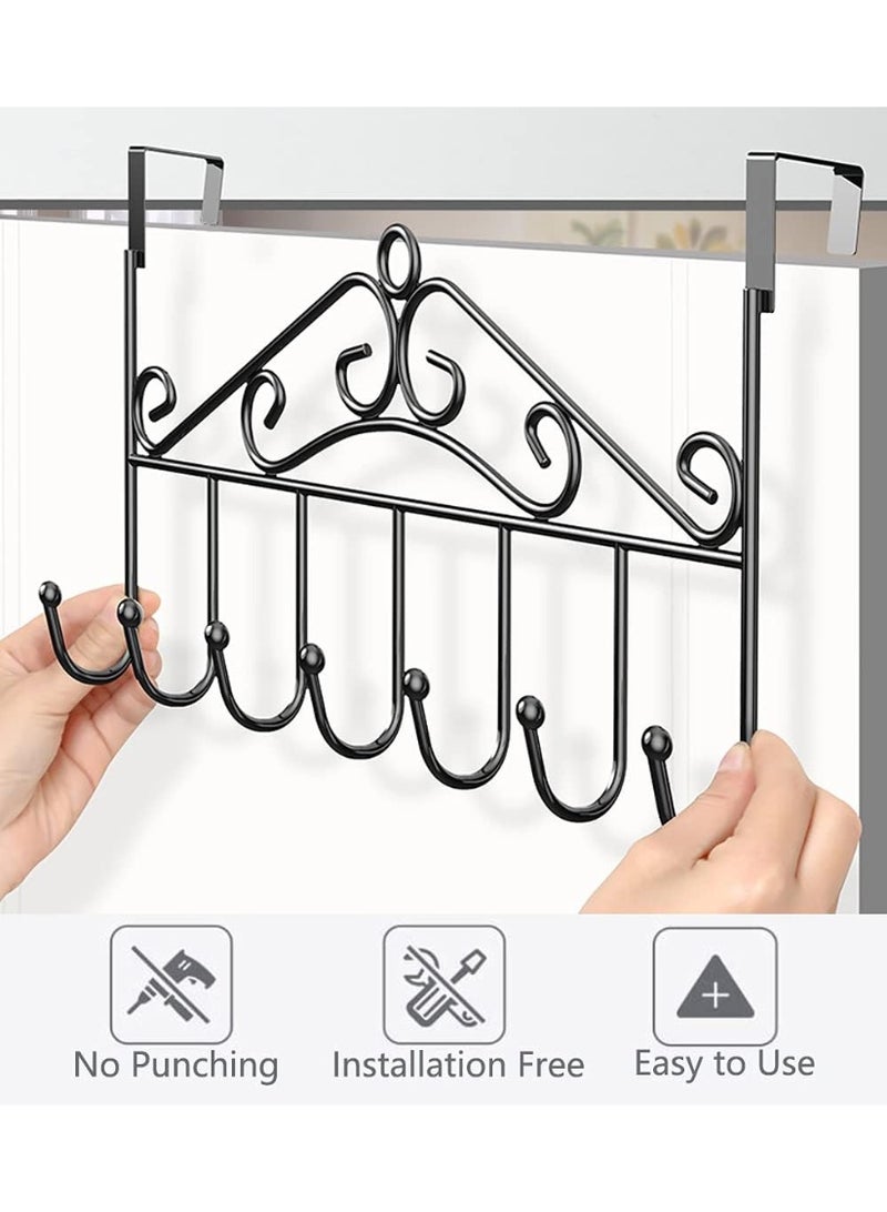 Bukela Over The Door Hook, Over Door Hanger for Coat, Towel, Bag, Robe (1 Pack, Black) - Image 2