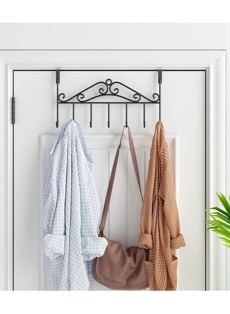 Bukela Over The Door Hook, Over Door Hanger for Coat, Towel, Bag, Robe (1 Pack, Black) - Image 5