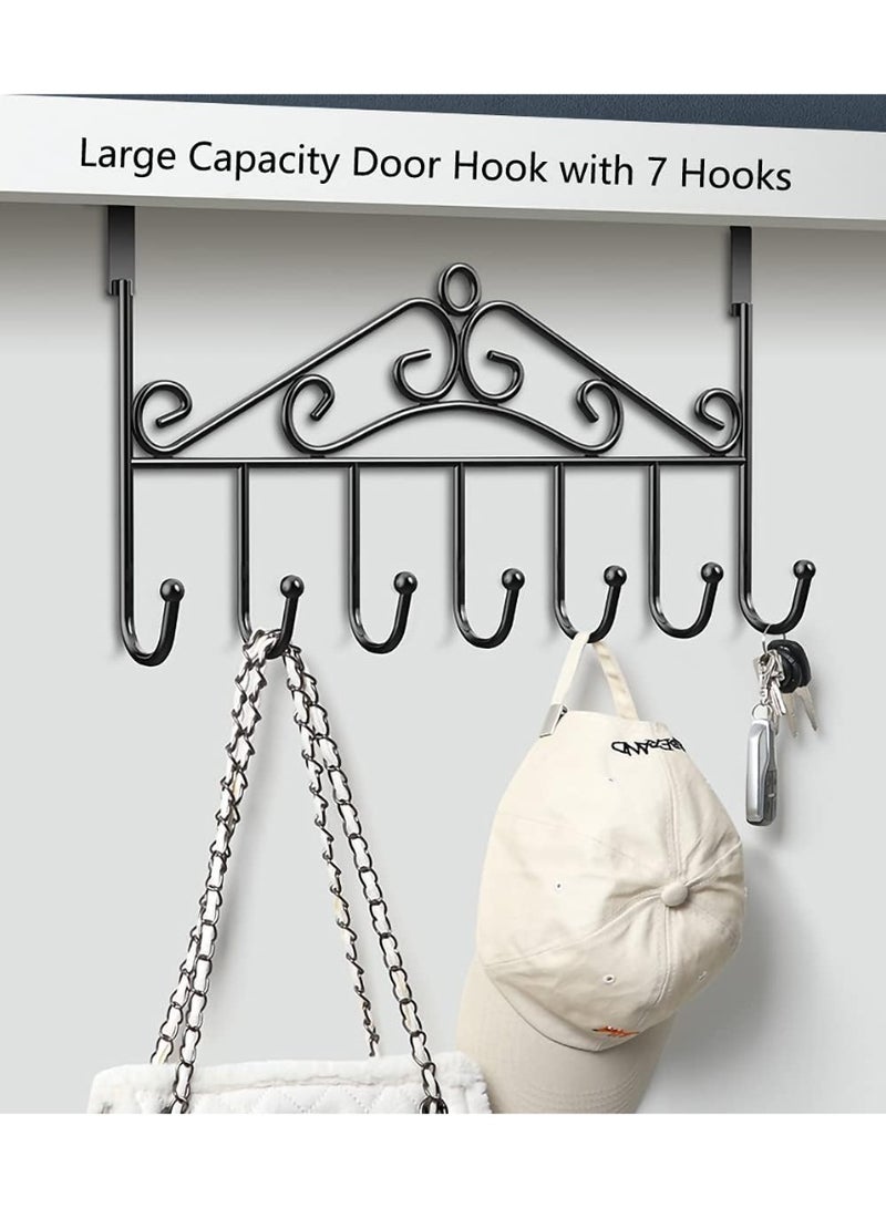Bukela Over The Door Hook, Over Door Hanger for Coat, Towel, Bag, Robe (1 Pack, Black) - Image 4
