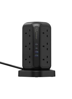 Goaltage EXT01 PowerStrip Tower 3,250W GaN Extension with Safety Protection and Wireless Fast-Charge Functionality  - Image 1