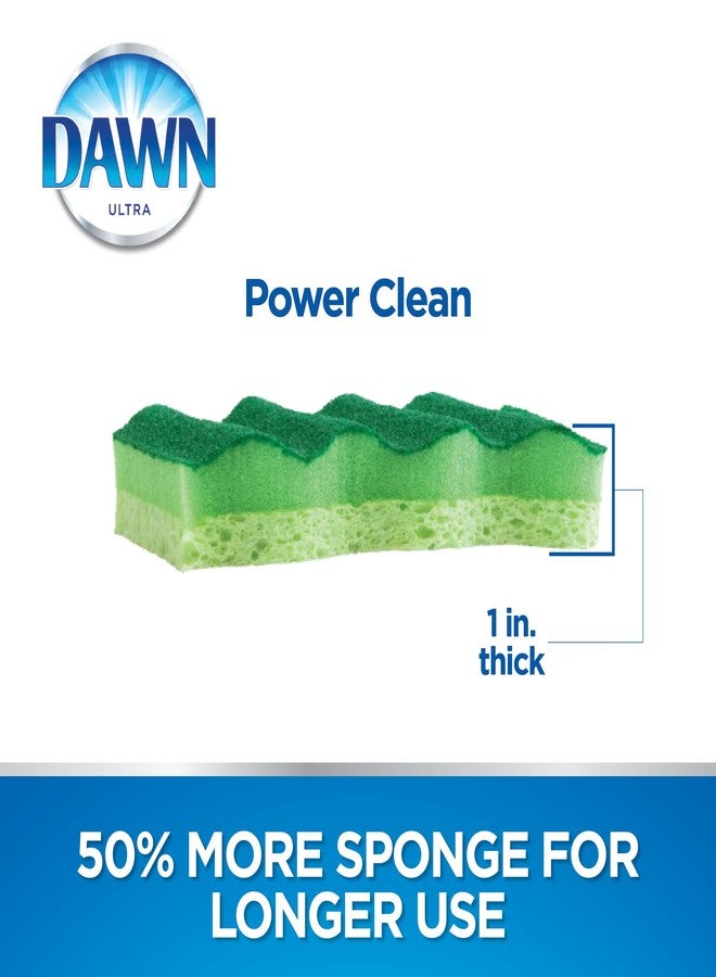 Dawn Power Clean Wedge-Shaped Scrubber Sponges, Green (Pack of 3) - Image 4