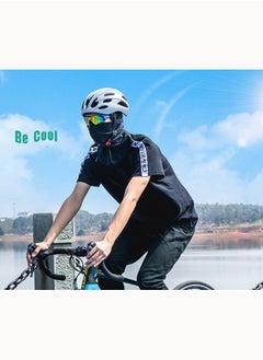 Rockbros Balaclava Face Mask  ,Uv Protection Full Face Sunscreen Mask for Motorcycle Cycling,  Ice Silk Polyester Breathable Sunscreen Shawl Face Covering, Lightweight Sports Protection Cover (Grey)  - Image 3