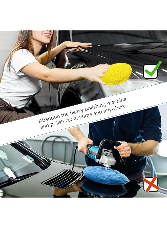 Generic Car Wash Cleaning Kit | Bucket - Cleaning Mitt - Soft Bristle Brush - Round Sponge - Square Sponge - For Interior, Exterior Vehicle Detailing, Upholstery, Dashboard, Floor Mat Use  - Image 5