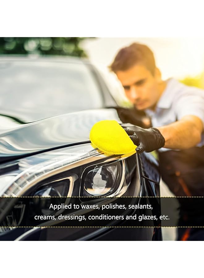 Generic Car Wash Cleaning Kit | Bucket - Cleaning Mitt - Soft Bristle Brush - Round Sponge - Square Sponge - For Interior, Exterior Vehicle Detailing, Upholstery, Dashboard, Floor Mat Use  - Image 4