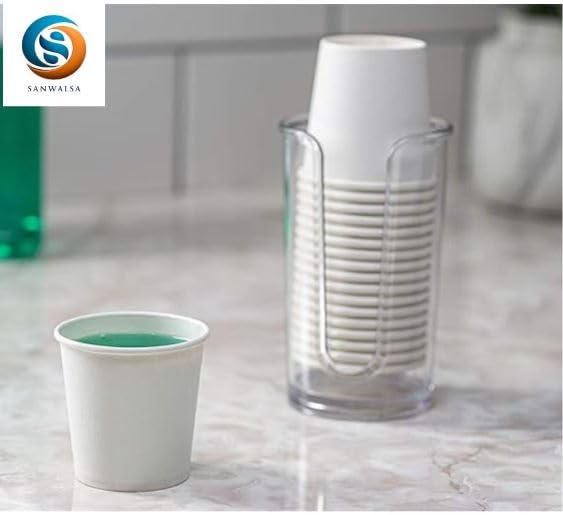 SANWALSA [150 ml, 50 Count, White, 5 Oz Disposable White Paper Cup | Eco-Friendly & Biodegradable Cups for Wedding, Party, Picnic, Travel | Ideal for Tea, Coffee, Juice & Water - Image 2