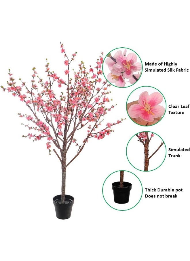 YATAI Decor Fake Cherry Blossom Sakura Flower Artificial Tree in Plastic Pot for Home Garden Office Decoration Artificial Plants Fake Tree Fake Plants - pzsku/Z552B0227370E253D69C2Z/45/_/1729834086/613b382c-b574-457d-ac66-1d341c02c3a7